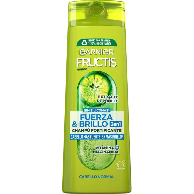 Garnier Fructis Strength & Shine Shampoo 2 In 1 für normales Haar - 380 Ml