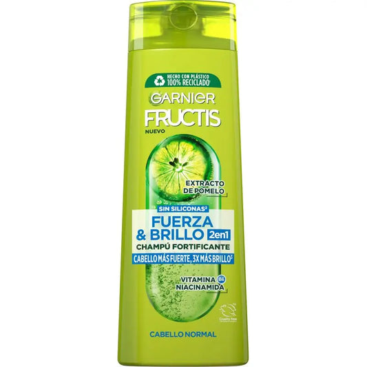 Garnier Fructis Strength & Shine Shampoo 2 In 1 für normales Haar - 380 Ml