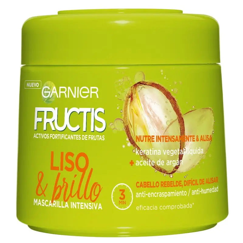 Garnier Fructis Hair Bomb Keratin Smooth & Shine Ultra Glättende Haarmaske mit Arganöl 320 Ml.