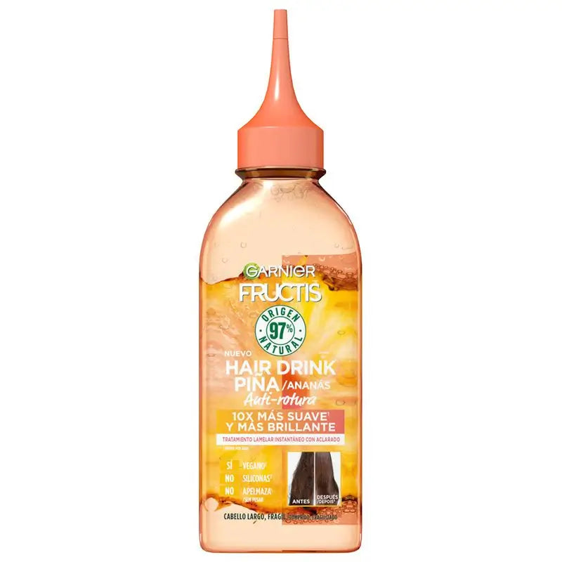 Garnier Fructis Haar Drink Ananas Anti-Breakage. Haar 10X weicher, glänzender & Frizz frei, 200Ml