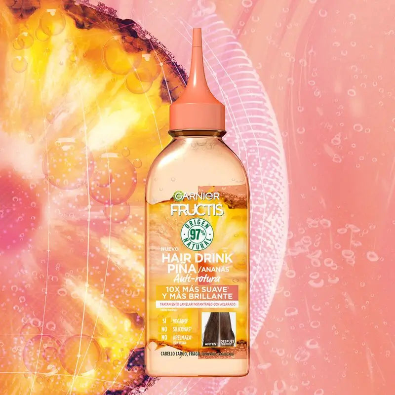 Garnier Fructis Haar Drink Ananas Anti-Breakage. Haar 10X weicher, glänzender & Frizz frei, 200Ml