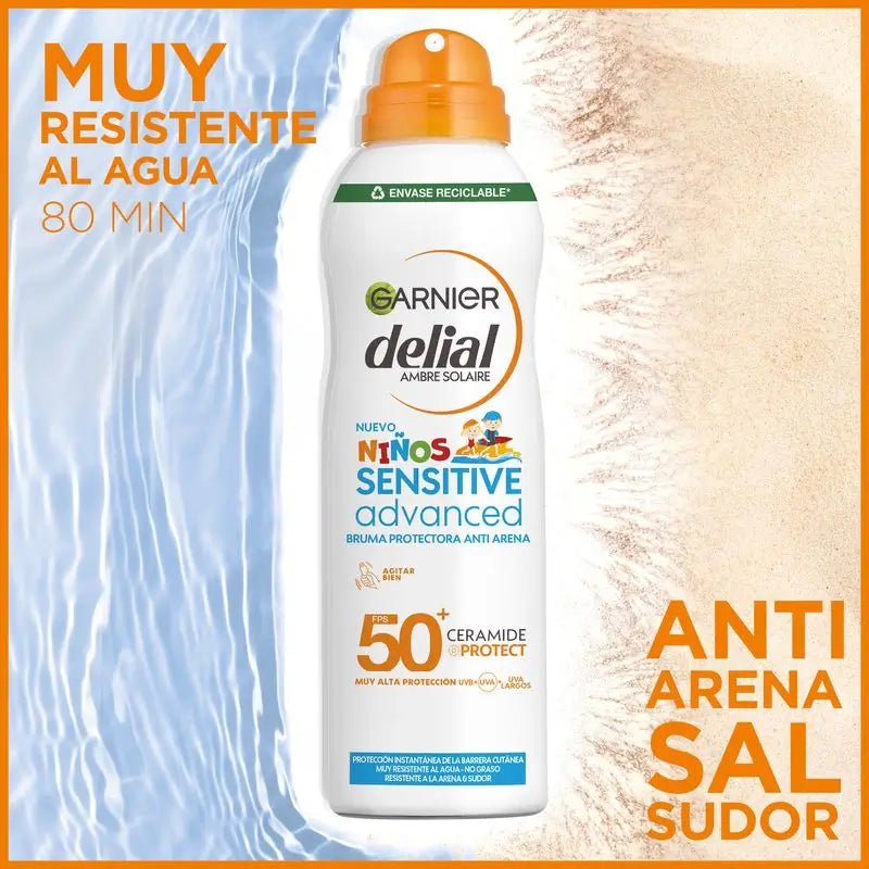 Garnier Delial Sensitive Advanced Anti-Sand Nebel Spf 50+, 150ml