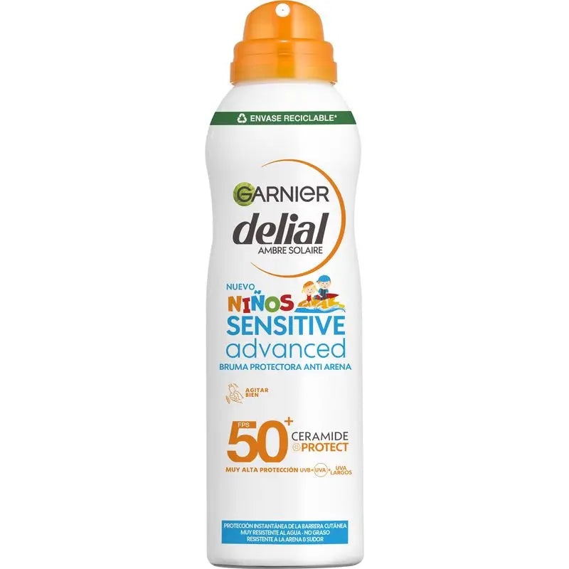 Garnier Delial Sensitive Advanced Anti-Sand Nebel Spf 50+, 150ml