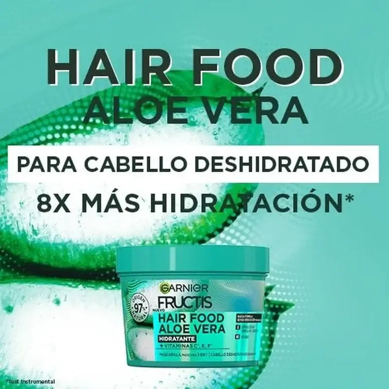 GarnierFructis Hair Food Aloe Vera 3 in 1 Feuchtigkeitsmaske 400 ml für trockenes Haar