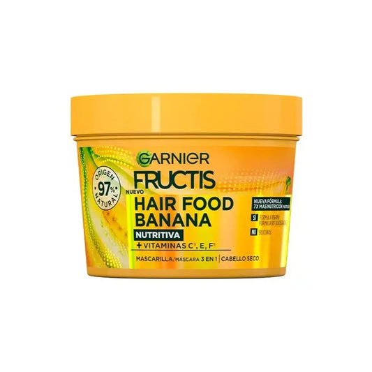 GarnierFructis Hair Food Banane 3 In 1 Nährende Maske 400ml für trockenes Haar