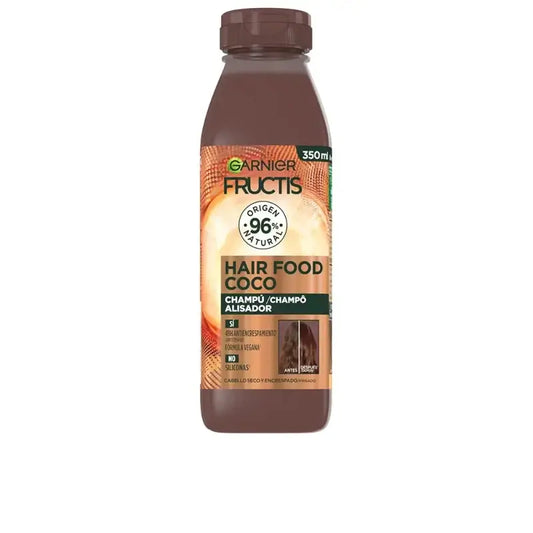 GarnierFructis Hair Food Kokosnuss Glättung Shampoo 350 ml für trockenes und krauses Haar