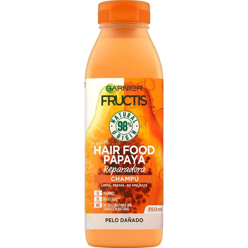 GarnierFructis Hair Food Papaya Shampoo 350 ml für geschädigtes Haar