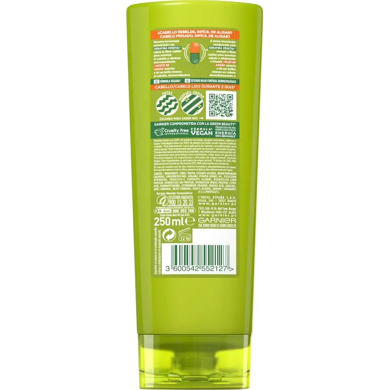 Garnier Fructis Smooth & Shine Conditioner Glattes, widerspenstiges oder schwer zu glättendes Haar 250 ml