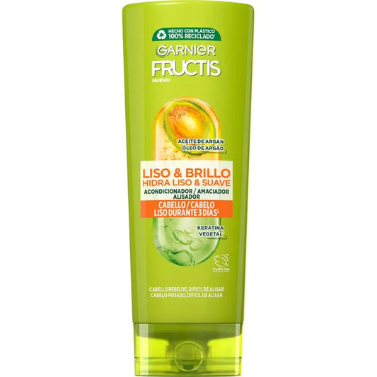 Garnier Fructis Smooth & Shine Conditioner Glattes, widerspenstiges oder schwer zu glättendes Haar 250 ml