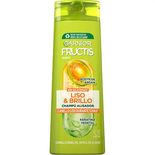Garnier Fructis Smooth & Shine Shampoo für glattes, widerspenstiges oder schwer zu glättendes Haar 380 ml