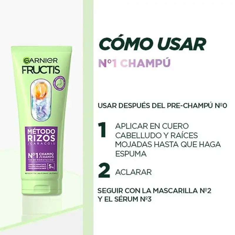 Garnier Fructis Curl Methode #1 Shampoo für 72H befeuchtete Locken 200Ml