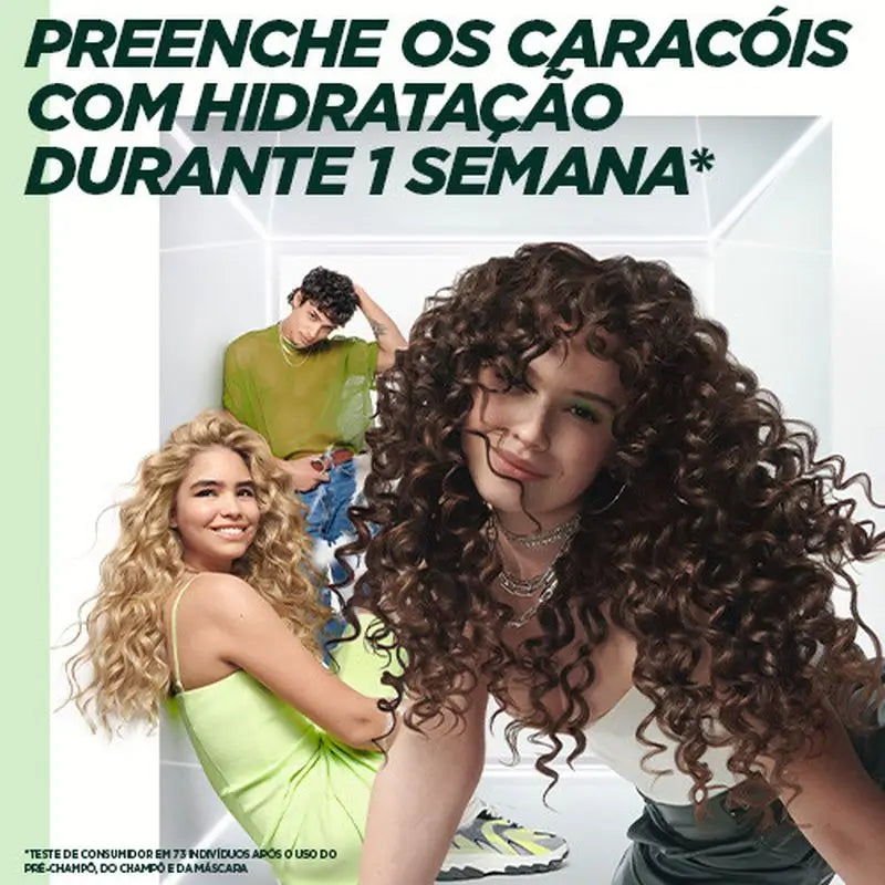 Garnier Fructis Curl Method Curl Mask #2 für hydratisierte Locken für 1 Woche 370Ml