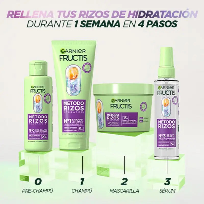 Garnier Fructis Curl Method Curl Mask #2 für hydratisierte Locken für 1 Woche 370Ml