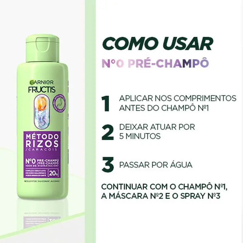 Garnier Fructis Curl Method Pre-Shampoo No.0 Für befeuchtete Locken Für 100H 200Ml