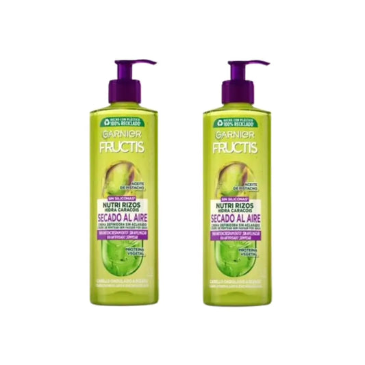Garnier Fructis Nutri Curl Lufttrocknung Keine Spülung lockiges oder gewelltes Haar Creme, 2X400 Ml
