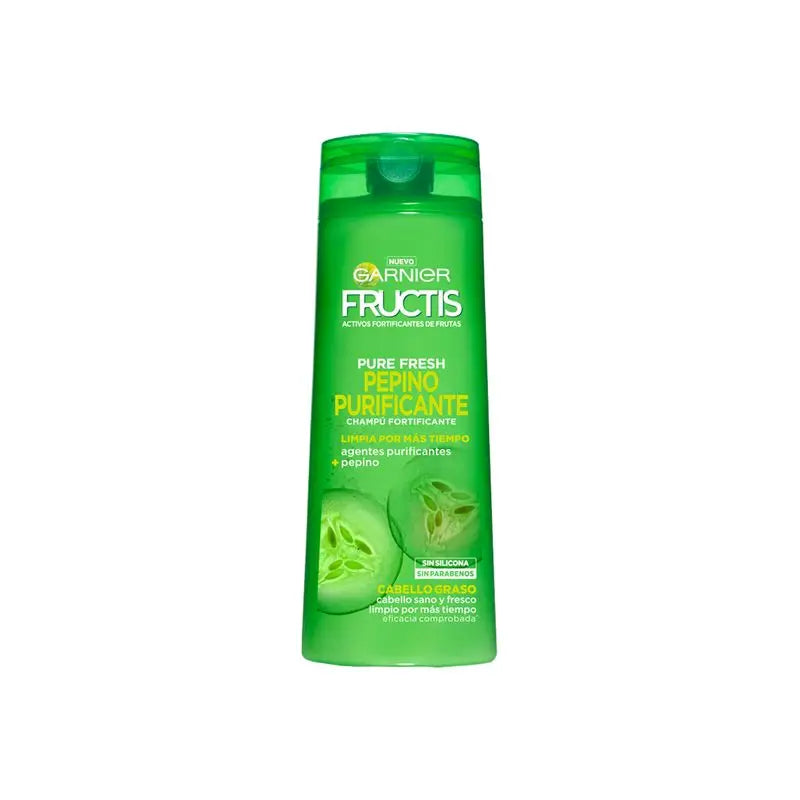 Garnier Fructis Pure Fresh Gurke Reinigendes Shampoo Fettiges Haar 380ml