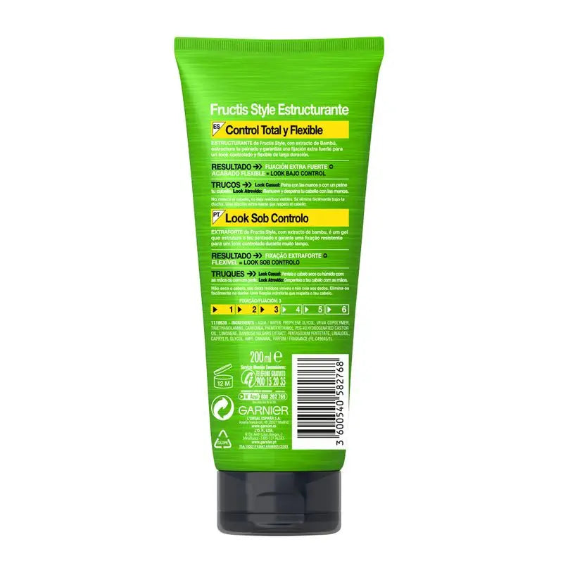 Garnier Fructis Style Extra Starke Strukturierung Gel 200 Ml