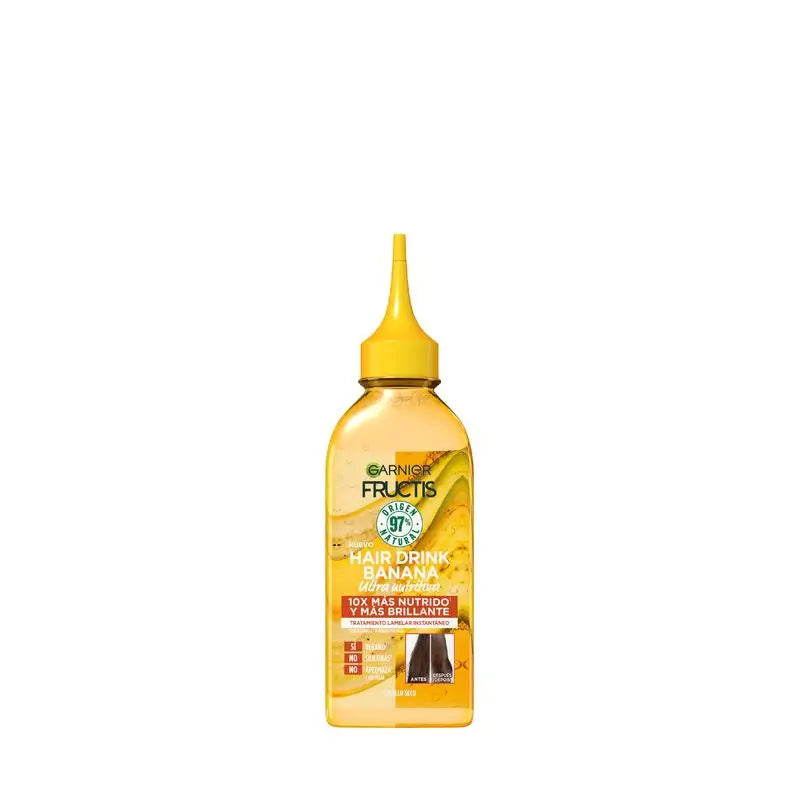 Garnier Fructis Hair Drink Banana Ultra Nourishing Lellar Treatment. Haar 10X mehr genährt und glänzend, 200Ml