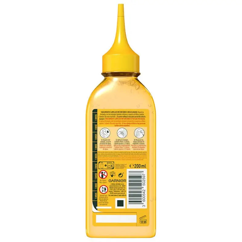 Garnier Fructis Hair Drink Banana Ultra Nourishing Lellar Treatment. Haar 10X mehr genährt und glänzend, 200Ml