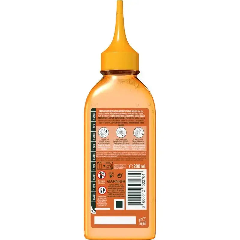 Garnier Fructis Hair Drink Papaya Reparierendes Haar Laminierende Behandlung, 200ml