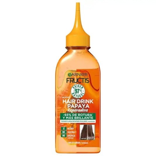 Garnier Fructis Hair Drink Papaya Reparierendes Haar Laminierende Behandlung, 200ml