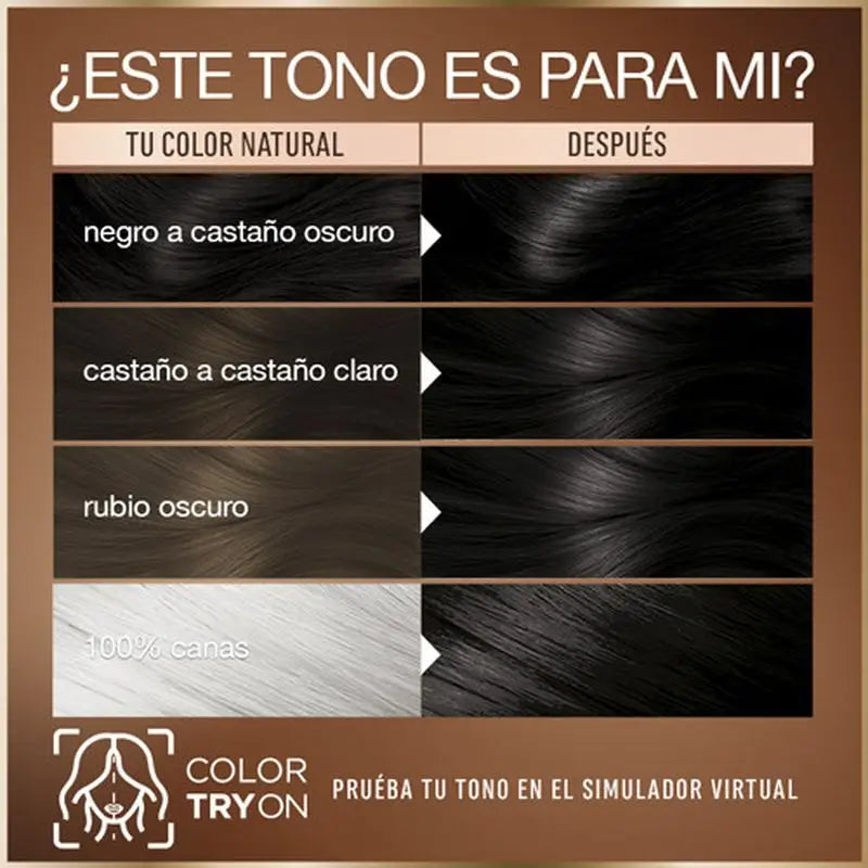 Garnier Good Permanent Colouring Ammoniakfrei, 90% natürlichen Ursprungs Shade 2.0 Truffle Black.