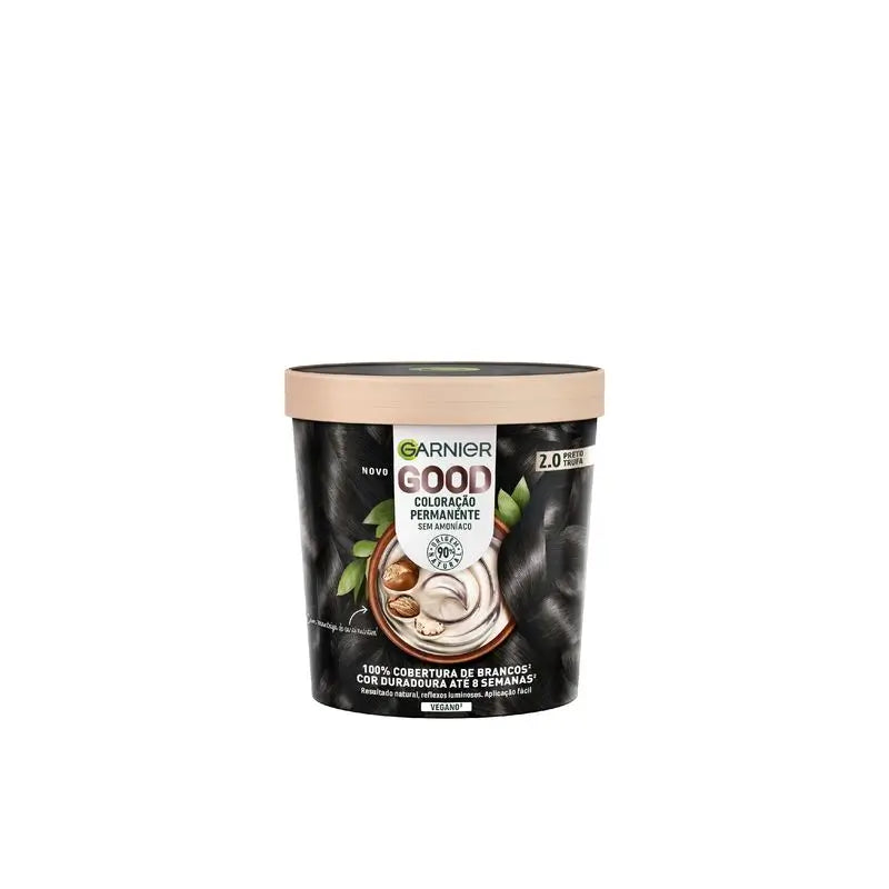 Garnier Good Permanent Colouring Ammoniakfrei, 90% natürlichen Ursprungs Shade 2.0 Truffle Black.