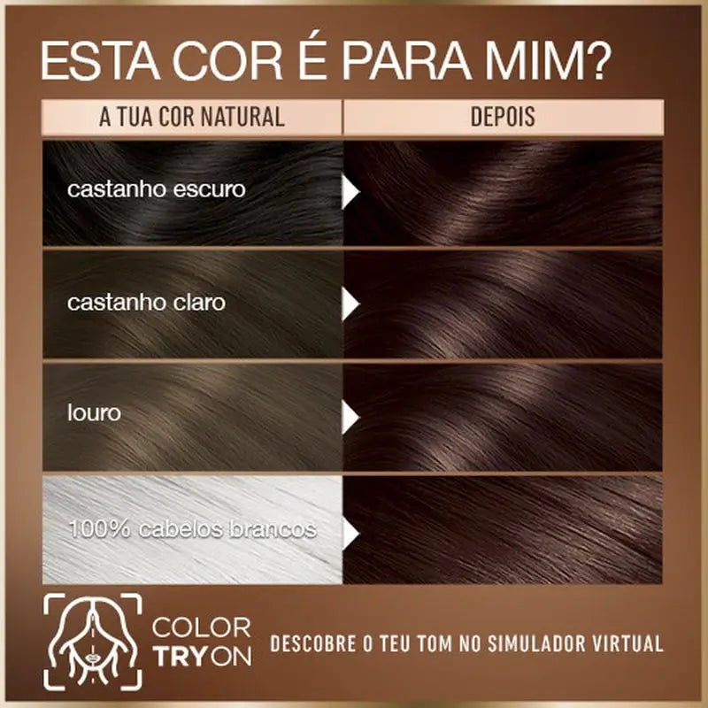 Garnier Good Permanent Colouring Ammoniakfrei, 90% natürlichen Ursprungs Farbton 3.12 Cranberry Brown.