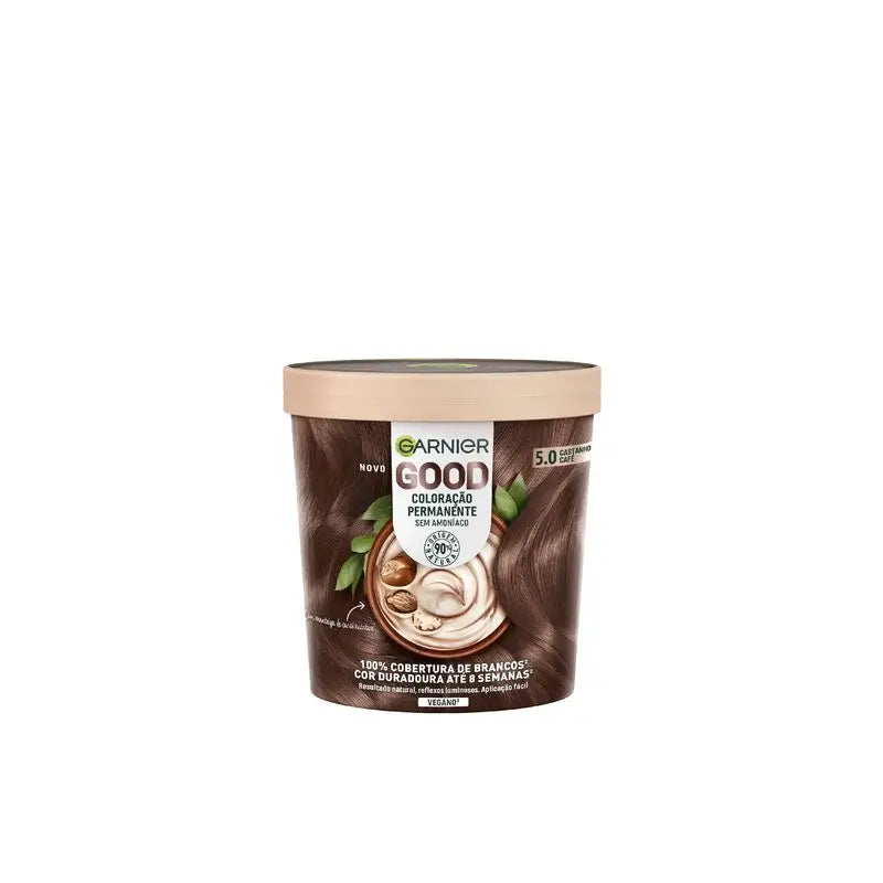 Garnier Good Permanent Colouring Ammoniakfrei, 90% natürlichen Ursprungs Farbton 5.0 Braun Braun.