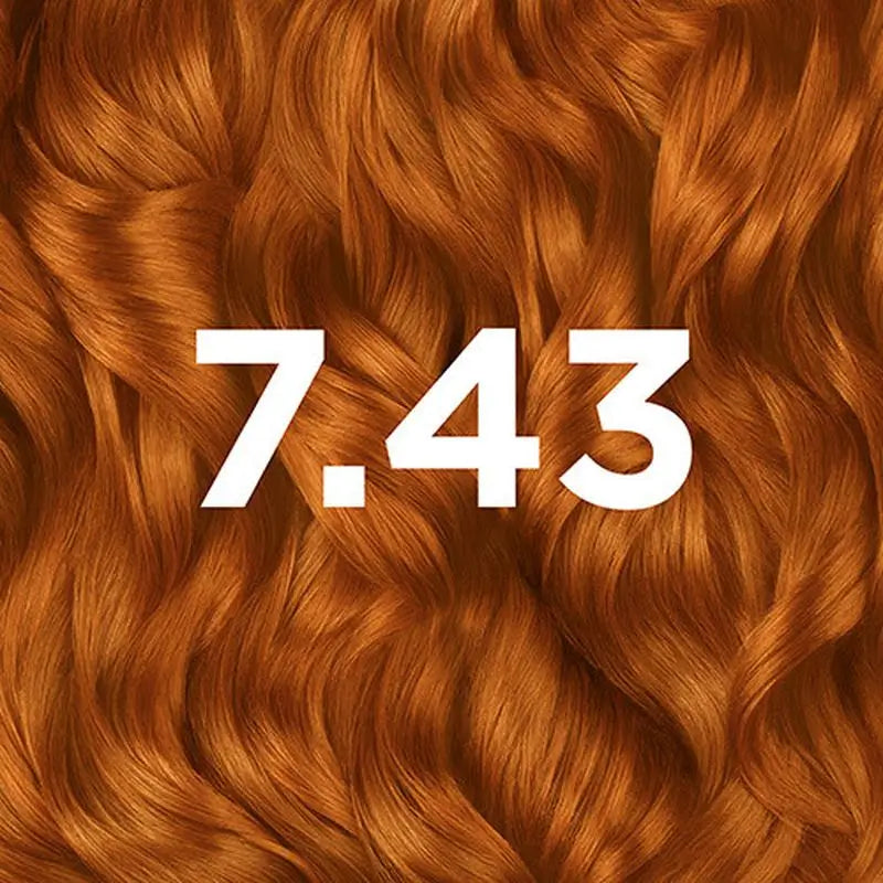 Garnier Good Permanent Colouring Ammoniakfrei, 90% natürlichen Ursprungs Farbton 7.43 Kurkuma-Kupfer.