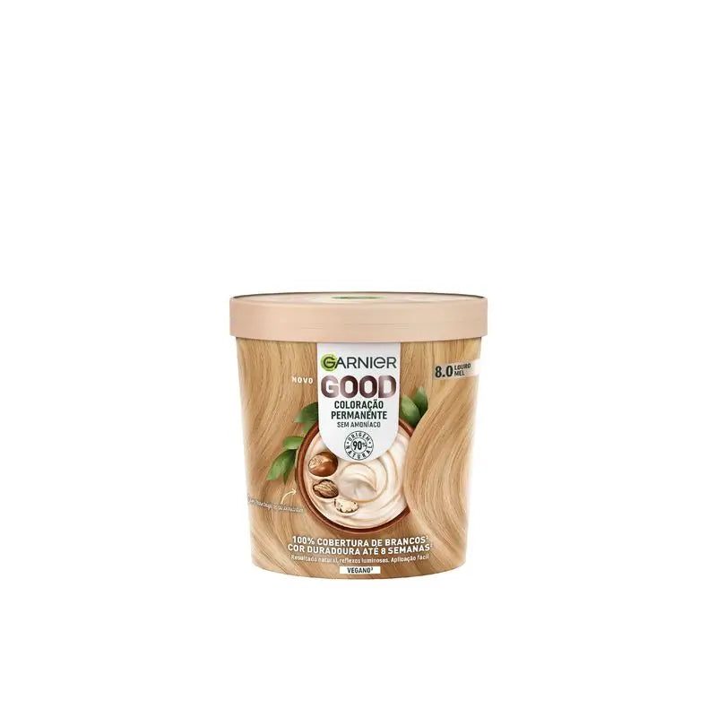 Garnier Good Permanent Colouring Ammoniakfrei, 90% natürlichen Ursprungs Farbton 8.0 Honigblond.