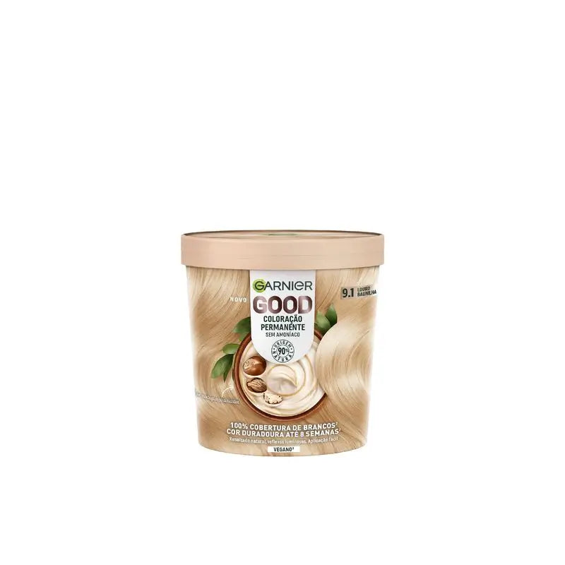 Garnier Good Permanent Colouring Ammoniakfrei, 90% natürlichen Ursprungs Farbton 9.1 Vanilleblond.