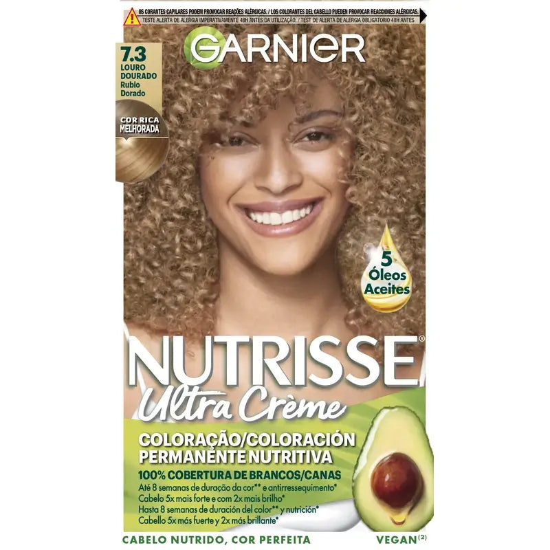 Garnier Nutrisse Golden Blonde Dauerhafte Haarfarbe Farbton 7,3 , 160 ml