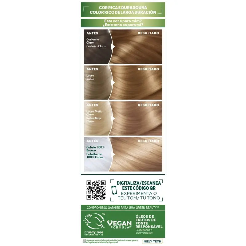 Garnier Nutrisse Golden Blonde Dauerhafte Haarfarbe Farbton 7,3 , 160 ml