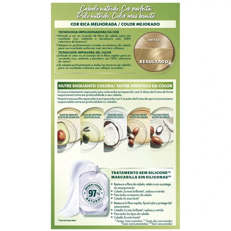 Garnier Nutrisse Sehr helles Blond Dauerhafte Farbe Nr. 9 , 160 ml