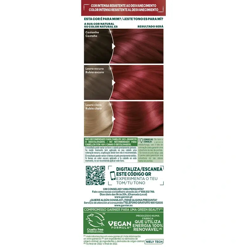 Garnier Nutrisse Ultra Farbe 6.60 Rouge , 160 ml