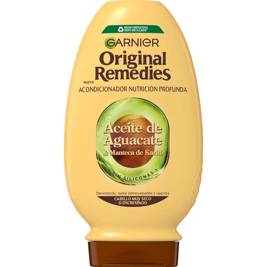 Garnier Original Remedies Avocado-Öl & Shea Butter Conditioner für krauses & widerspenstiges Haar 250ml