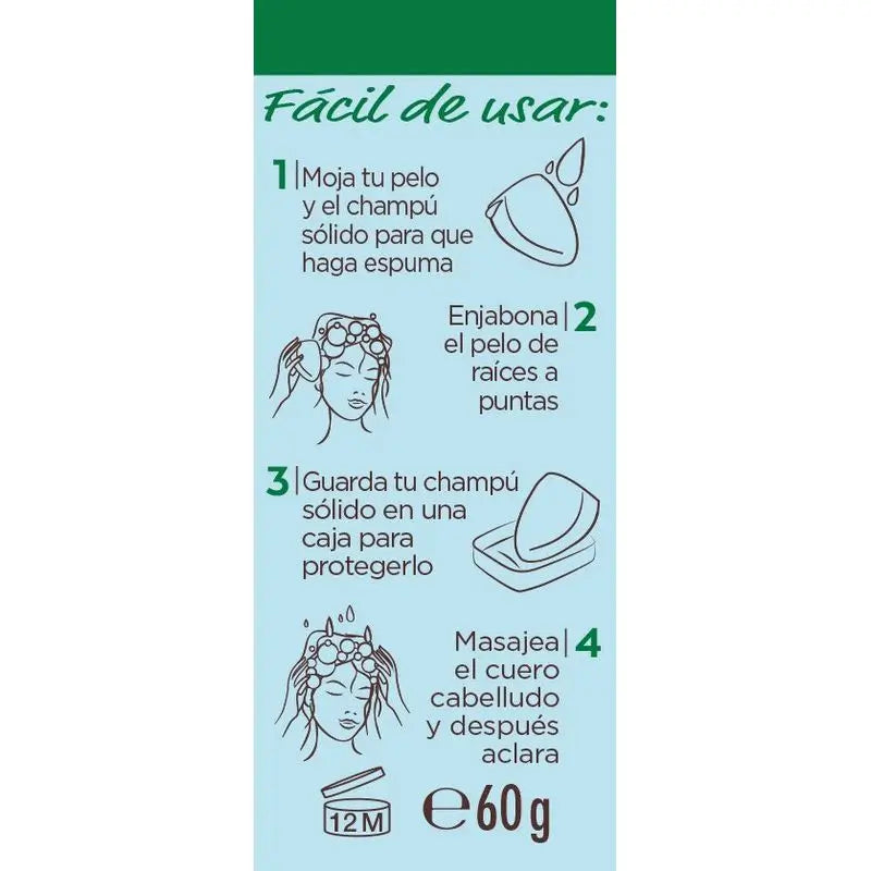 Garnier Original Remedies Solid Shampoo - Kokosnuss & Aloe Vera Bio für normales Haar, fettige Wurzeln