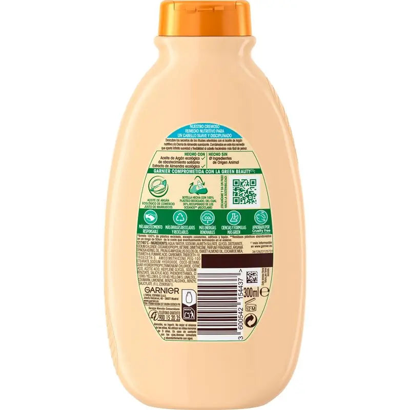 Garnier Original Remedies Argan Elixir Creamy Nourishing Shampoo Silikonfrei für sehr trockenes & glänzendes Haar 300 Ml