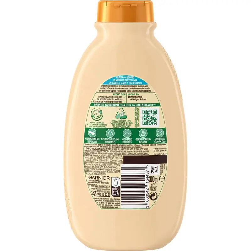 Garnier Original Remedies Argan Elixir Creamy Nourishing Shampoo Silikonfrei für sehr trockenes & glänzendes Haar 300 Ml