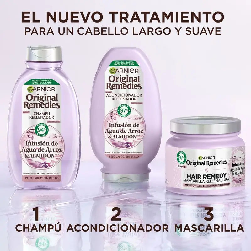 Garnier Original Remedies Regenerationsmaske mit Reiswasser für langes, stumpfes Haar