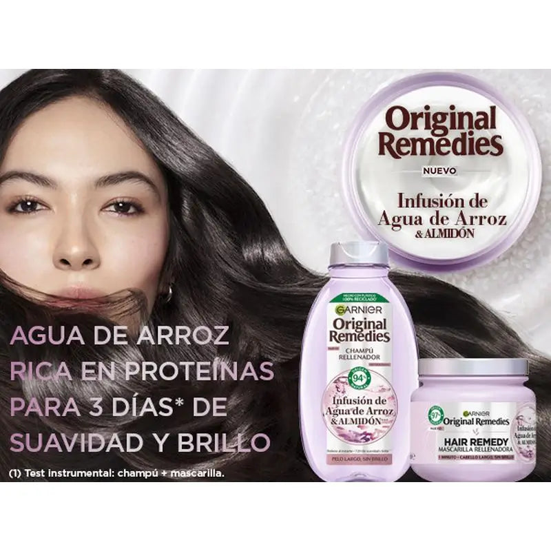 Garnier Original Remedies Regenerationsmaske mit Reiswasser für langes, stumpfes Haar