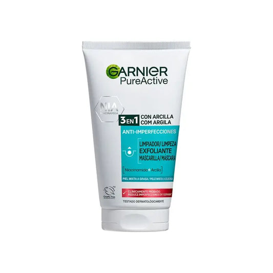 Garnier Pure Active 3 In 1 Gel mit Anti-Perfektions-Ton - 150 Ml