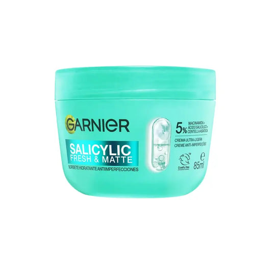 Garnier Pure Active Salicylic Fresh & Matte Anti-Unvollkommenheit Feuchtigkeitssorbet, 85 ml