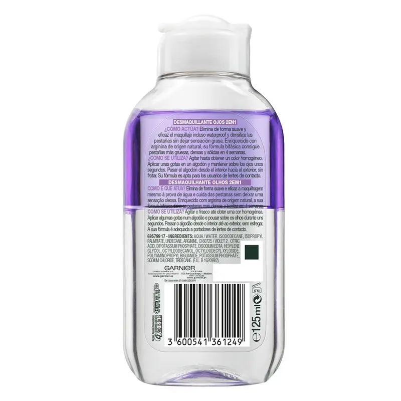 Garnier Skin Active 2 In 1 Augen-Make-up-Entferner - 125 ml