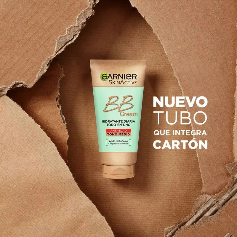 Garnier Skinactive Bb Cream Anti Age Medium Tone. All In One Feuchtigkeitscreme mit Farbe Spf15, 50Ml
