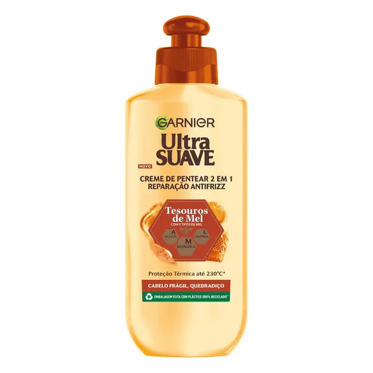 Garnier Ultra Doux 2 In 1 Anti-Frizz Repair Styling Creme, 200 ml
