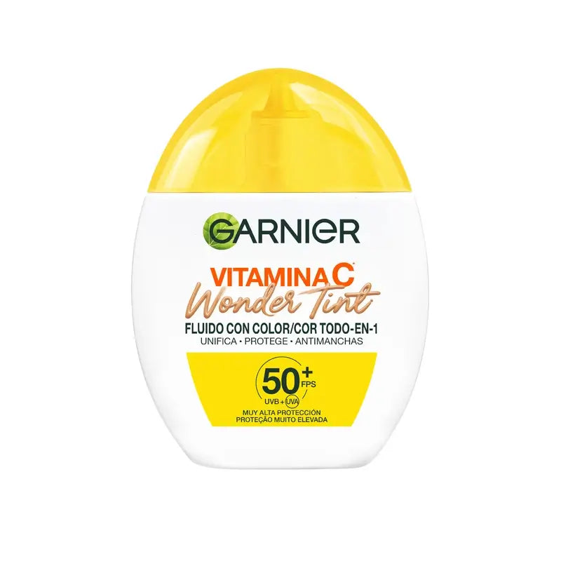 Garnier Uv täglicher Schutz Vitamin C Wunder Tint Spf50+, mittlerer Farbton, 40 ml