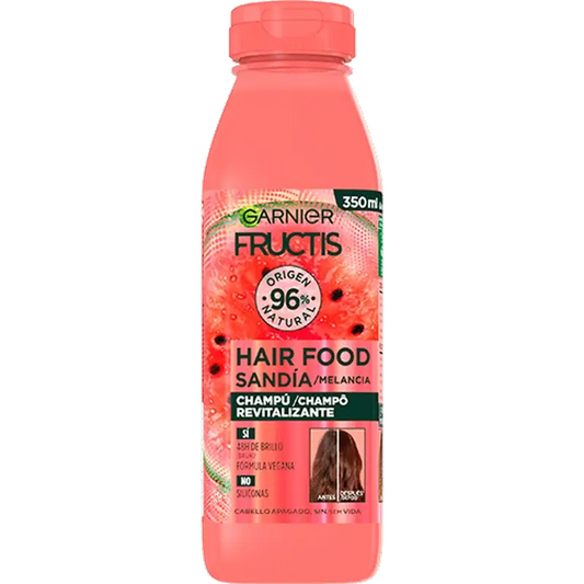 GarnierFructis Hair Food Wassermelone Revitalisierendes Shampoo für stumpfes, lebloses Haar 350 ml