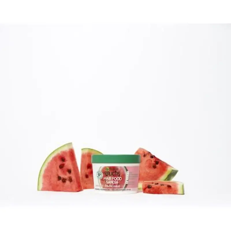 GarnierFructis Hair Food Wassermelone 3 In 1 Revitalisierende Maske für stumpfes, lebloses Haar 400 Ml